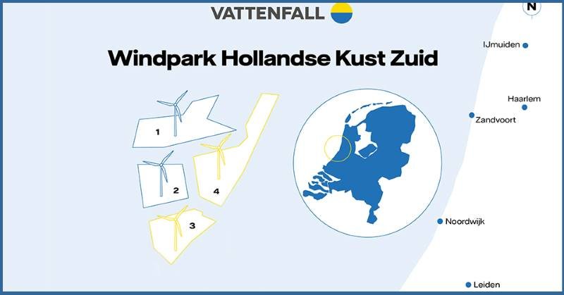 Vattenfall installiert neue 11-MW Siemens Gamesa Turbinen am Offshore-Wind-Standort Hollandse Kust Zuid